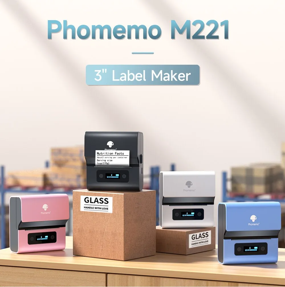 Real Phomemo M221 3inch Waterp - Label Maker ulasan dan harga