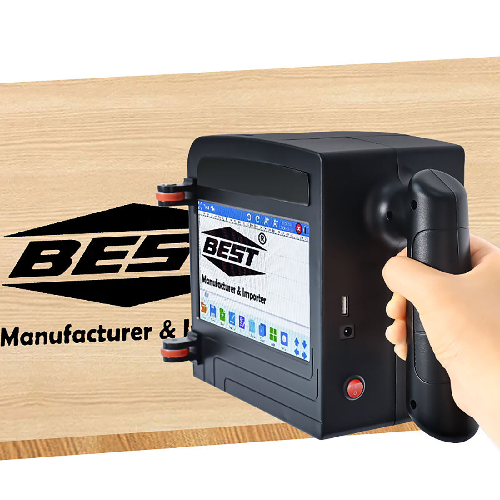 ZM-C100 10CM Portable Handheld - Barcode Printer ulasan dan harga