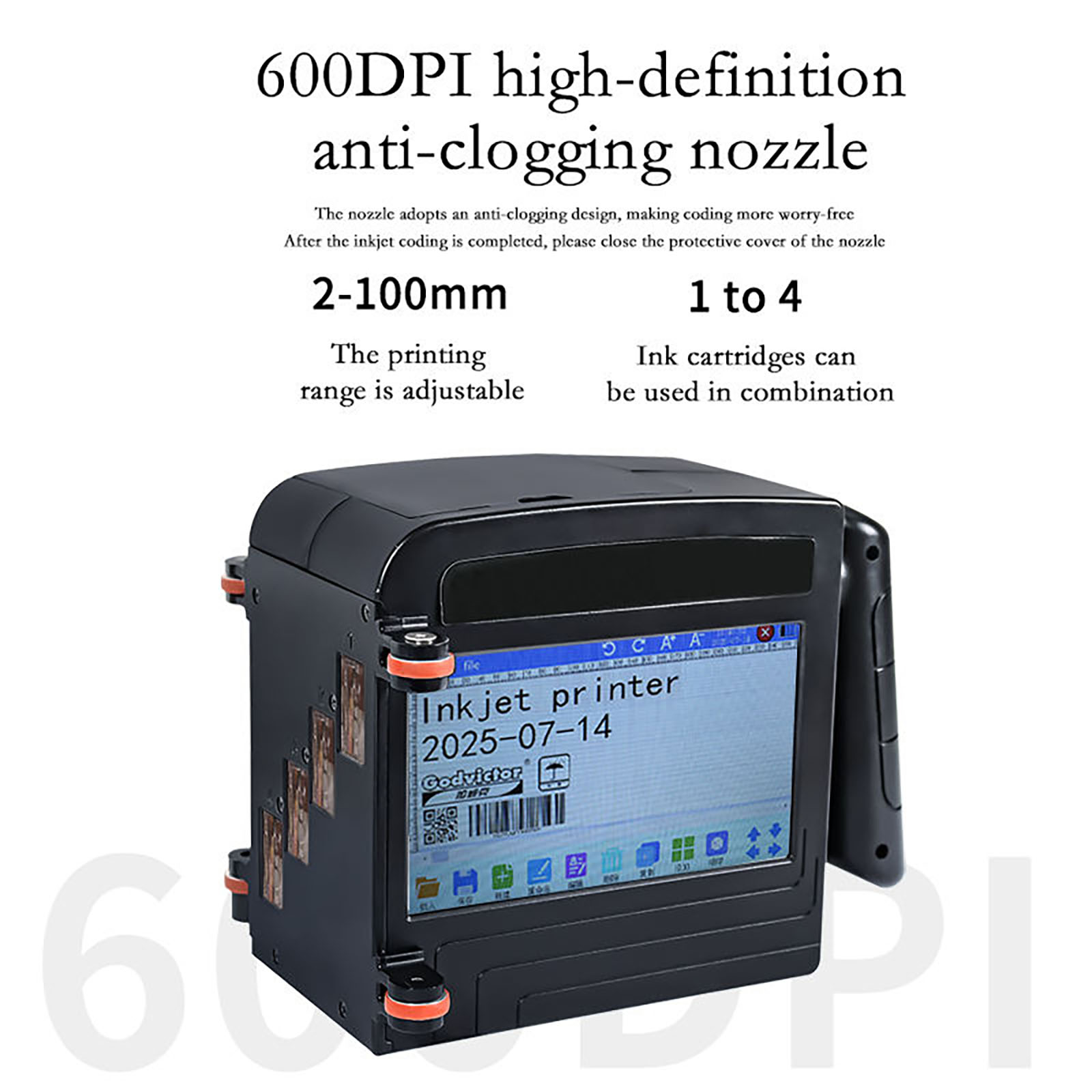 ZM-C100 10CM Portable Handheld - Barcode Printer ulasan dan harga