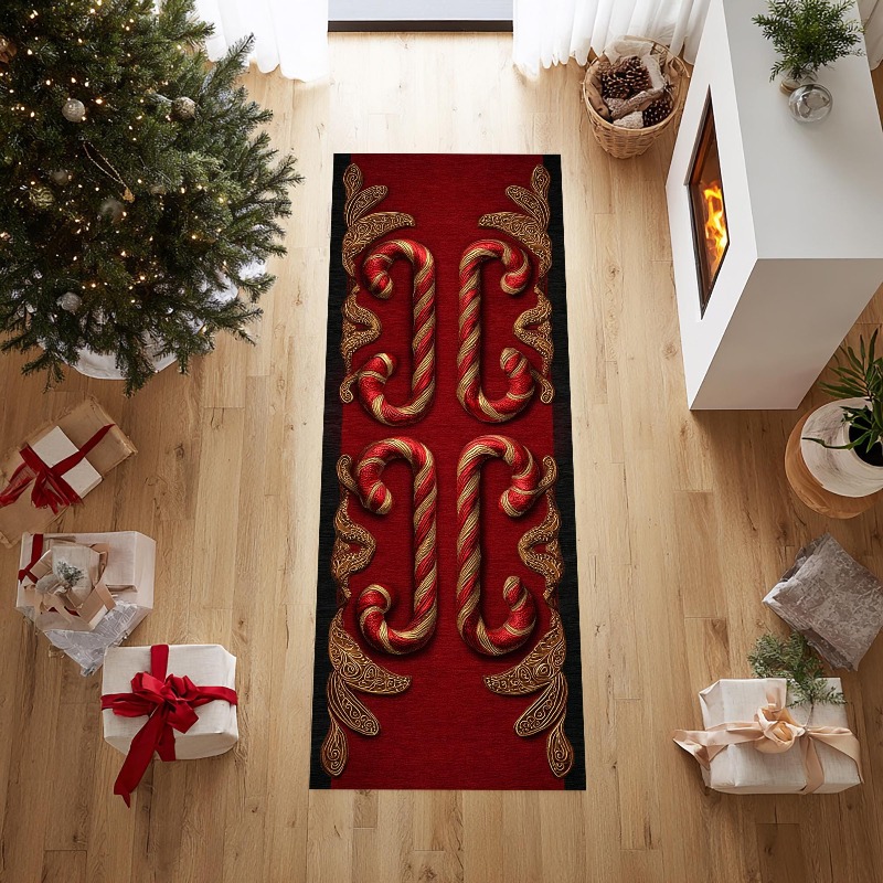 Xmas Bauble Print Runner Rug P - Commercial Fabric Printing Machine ulasan dan harga