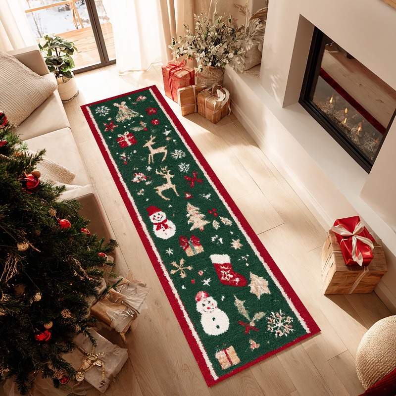 Xmas Bauble Print Runner Rug P - Commercial Fabric Printing Machine ulasan dan harga