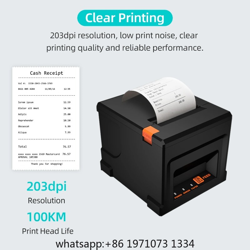 【POS-8360】80mm USB+LAN Receipt - Receipt Printer ulasan dan harga